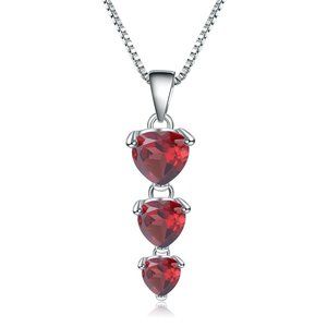 Natural Red Garnet Gemstone Pendant.
